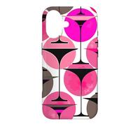 Martinis inspiré des années 50 en Magenta et Rose Coque pour iPhone 17