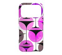 Martinis inspiré des années 50 Violet et Rose Coque pour iPhone 17 Pro