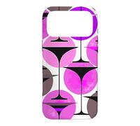 Martinis inspiré des années 50 Violet et Rose Coque pour iPhone 17 Pro Max