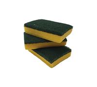 MartiniSPA Lot de 3 éponges à Fibre Abrasive avec Traitement bactériostatique et fongique