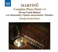 Martinu – Musique pour piano – Volume 4 – CD – NAXOS