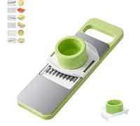 Martivex 6-In-1 Mandoline Vegetable Food Slicer,Martivex Slicer for Fruits and Vegetables,Multi-Purpose Kitchen Tool with Stainless Steel Blades for Slicing (1PCS)