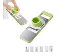 Martivex Slicer, 6-in-1 Multifunctional Vegetable Slicer with Stainless Steel Blades for Slicing, Shredding, Julienne, Fruits, Cheese & Vegetables (1 pcs)