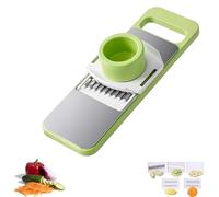 Martivex slicer, Woyuosn 6-In-1 Safeprep Mandoline Slicer,Multi-Purpose Kitchen Tool with Replacement Blades for Slice, Shredding, Julienne & Waffle Cuts (1PCS)