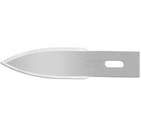 MARTOR 10 x lame convexe, lame de rechange pour scalpel, lame de scalpel, 46,5 mm, tranchante, Dans distributeur, affûtage sur 2 faces, No. 623