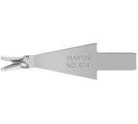 MARTOR 10 x lames de rechange, 8,8 mm, tranchantes, dans un distributeur, n° 674