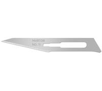 MARTOR 10 x lames de scalpel, lames de rechange couteau graphique, couteau de bricolage, ébavureur, 5,9 mm, tranchant, utilisable 1 fois, n° 11