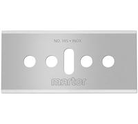 MARTOR 10 x lames industrielles, lames de rechange cutter, couteau de sécurité, 18,5 mm, tranchantes, dans un distributeur, utilisables 4 fois, n° 145