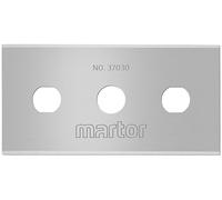 MARTOR 10 x lames industrielles, lames de rechange cutter, couteau de sécurité, 22 mm, tranchantes, Dans distributeur, utilisables 4 fois, No. 37030