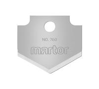 MARTOR 10 x lames pointues, lames de rechange scalpel, 19 mm, tranchantes, Dans distributeur, utilisables 2 fois, No. 760