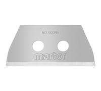 MARTOR 10 x lames trapézoïdales, Lames de rechange Cutter, Couteau de sécurité, 19 mm, Tranchant, Dans distributeur, Utilisable 2 fois, No. 60095