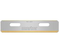 MARTOR 100 x lame d'injecteur n° 889 - Acier inoxydable avec revêtement TiN - Pointes arrondies pour la sécurité - Affûtage sur 2 faces - Lame de rechange