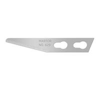 MARTOR 100 x lames de rechange pour couteaux graphiques, couteaux de bricolage, scalpels, ébavureurs, 5,7 mm, tranchantes, utilisables 1 fois, No. 629
