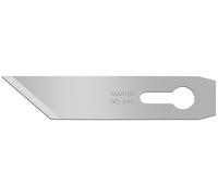 MARTOR 100 x lames de rechange pour couteaux graphiques, couteaux de bricolage, scalpels, ébavureurs, 9 mm, tranchantes, utilisables 1 fois, n° 640