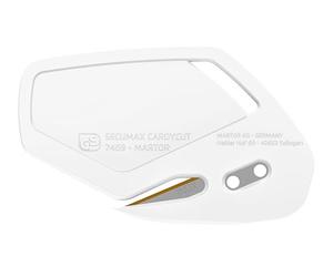 MARTOR 100x SECUMAX CARDYCUT Couteau Sécurité, TiN, Lame Cachée, Large | Couteau sécurité jetable, lame TiN, inoxydable, nez pointu, pour film, ruban adhésif, production & logistique. No. 746922.16