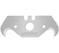 MARTOR 10x lame crochue 19 mm, 2-cutting edge, SECUNORM 500/MIZAR/300 | En distributeur, Affûtage 1 face, couteau de sécurité, entrepôt & logistique, No. 56.70