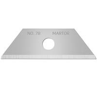 MARTOR 10x Lame Cutter Trapèze 8,9 mm, 2 fois, Acier, Double Facette