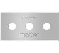 MARTOR 10x lame industrielle 22 mm, 4-cutting edge, acier, double facette