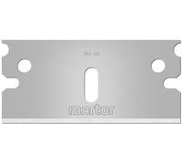 MARTOR 200x Lame industrielle 18,7 mm, 2 côtés, acier, Cutter | Double facette, affûtage bilatéral, dans distributeur de sécurité, lame de rechange, entrepôt & logistique, No 65.83