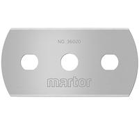 MARTOR 250 x lames industrielles, lames de rechange cutter, couteau de sécurité, 22 mm, tranchantes, Dans distributeur, utilisables 4 fois, No. 36020