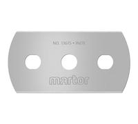 MARTOR 500 x lames industrielles, lames de rechange cutter, couteau de sécurité, 22 mm, tranchantes, dans un distributeur, utilisables 4 fois, n° 13615
