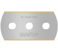 MARTOR 500x lame industrielle arrondie extra forte, TiN, inoxydable, 4 côtés