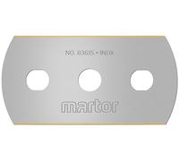 MARTOR 500x lame industrielle arrondie, TiN, inoxydable, 4-cutting edge