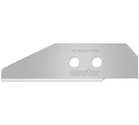 MARTOR 5x lame spéciale arrondie, inoxydable, 66,5x18,9 mm, 2 faces | En distributeur, Affûtage sur 2 faces, acier inoxydable, couteau de sécurité, No. 160060.62