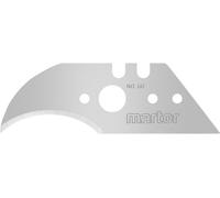 Martor Lames de rechange n°60.70 - Lame crochue pointue 59 mm affûtage 2 faces Lot de 10