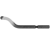 MARTOR lame pivotante 360°, acier de précision pour un ébavurage en toute sécurité, lame robuste 47mm x 3,2mm, parfait pour le métal et le plastique, optimal pour l'impression 3D,aluminium (10 pièces)