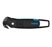 MARTOR SECUMAX 350 Cutter de Sécurité, Cutter Professionnel | Lame cachée, Griffeur de Ruban, griffeur ruban, léger, plastique, droitier & gaucher, lame remplaçable. No. 350001.02