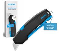 MARTOR SECUPRO 425 Cutter de Sécurité, 21 mm Prof. Coupe, Carton 3 Couches | Rétraction auto., cutter professionnel, droitier & gaucher, poignée pince ergonomique. No. 425001.02