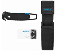 MARTOR Set Couteau Cutter SECUMAX 350 SE, Pochette Ceinture S & 10 Lames | Set couteau de sécurité, plastique recyclé, lame masquée, lame 2 fois, pochette ceinture S incluse, logistique. No. 992002.09