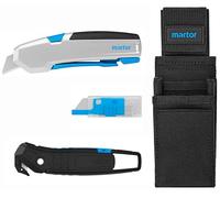 MARTOR set de produits SECUPRO 625, Cutter, Jeu de couteaux, SECUMAX 350 SE, Lames de rechange, étui de ceinture, couteau en plastique renforcé de fibres de verre, gâchette, couteau de sécurité