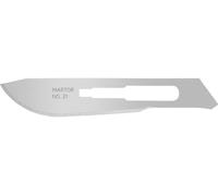 Martor Lames de rechange n°21 pour scalpel – 10 x 9,7 mm, tranchantes, utilisables 1 fois