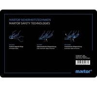 MARTOR Tapis de coupe plastique (L x l x H) 210 x 148 x 3 mm noir 1 pc(s)