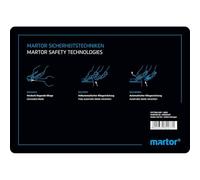 MARTOR Tapis de coupe plastique (L x l x H) 210 x 148 x 3 mm noir 1 pc(s)