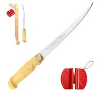 Marttiini Couteau à fileter classique de 31 cm avec lame de 19 cm Livré avec aiguiseur Lansky Crock Stick