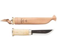 Marttiini Couteau Lapon Carbone 240 acier carbone, bouleau frisé ciré/ cuir 240012
