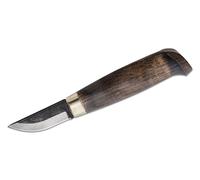 Marttiini Snappy Acier carbone / bouleau, ciré gris/cuir 511020