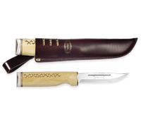 Marttiini Wild Reindeer 11 acier inoxydable/bouleau & os de corne*/cuir 542014