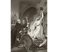 Martyre de l'archevêque Thomas Cranmer 21 mars 1556 de l'histoire nationale et domestique de l'Angleterre par William Aubrey Published London Circa 1890 Poster Print (30,5 x 43,2 cm)