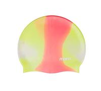 Maru Multi-Coloured Silicone Swim hat, Unisex, One Size Fits Most, Yellow/Red