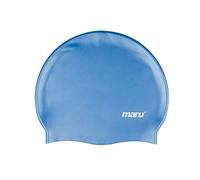 Maru Single-Coloured Silicone Swim hat, Unisex, One Size Fits Most, Blue