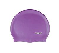 Maru Single-Coloured Silicone Swim hat, Unisex, One Size Fits Most, Purple