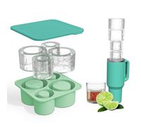 MARUKO Bac à Glaçons pour Stanley Cup, Moules à Glaçons pour Gobelets, Bacs à Glaçons en Silicone pour Congélateur, Cocktails, Whisky, Café et Jus de Fruits, Sans BPA, Lavable au Lave-Vaisselle (Vert)