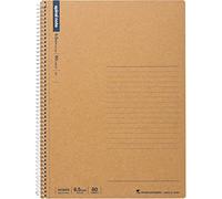 Maruman B5 Lot de 80 feuilles de papier à spirale 17,9 x 25,2 cm après détachement, 6,5 mm, 32 lignes, 80 feuilles