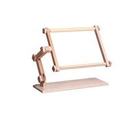 MARUSSIA 1355-003 Pinocchio Support à broder en bois avec cadre à broder Marron 25 x 32 cm