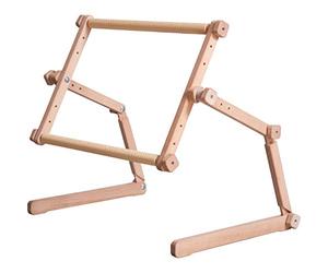 MARUSSIA 1356-003 Rhein Support pour table et canapé avec cadre à broder Marron 25 x 32 cm
