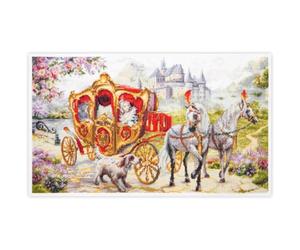 MARUSSIA Magic Needle Zweigart Edition Kit de Broderie au Point de Croix Motif Rendez-Vous Secret 47 x 27 cm
